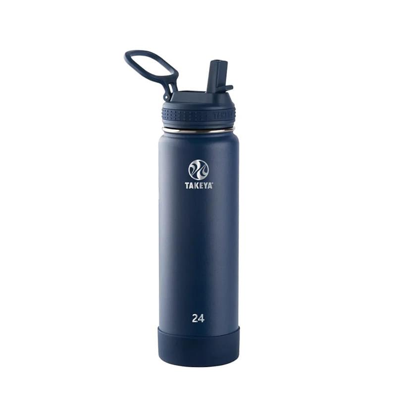 TAKEYA 24OZ ACTIVES WATER BOTTLE WITH STRAW LID