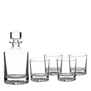 POLAR CAMEL GLASS DECANTER SET WITH 9 OZ. GLASSES AND GIFT BOX