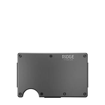 RIDGE WALLET TITANIUM W/ CASH STRAP
